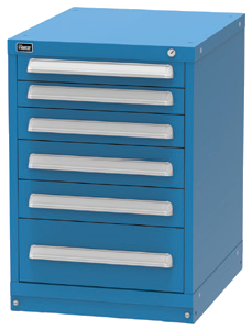 Vidmar RP1134A Bench-Height Modular Drawer Cabinet — 6 Drawers, 88 Compartments