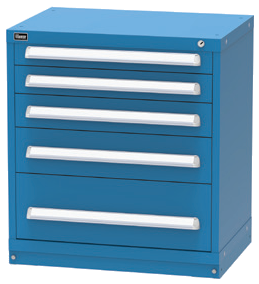 Vidmar RP1138A Bench-Height Modular Drawer Cabinet — 5 Drawers, 72 Compartments