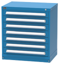 Vidmar RP1144A Bench-Height Modular Drawer Cabinet — 7 Drawers, 105 Compartments
