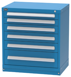 Vidmar RP1145A Bench-Height Modular Drawer Cabinet — 6 Drawers, 90 Compartments