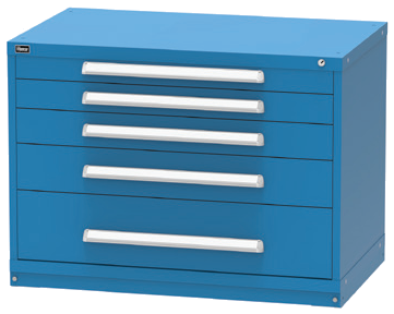 Vidmar RP1146A Bench-Height Modular Drawer Cabinet — 5 Drawers, 156 Compartments