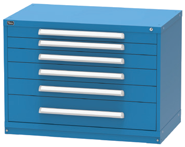 Vidmar RP1147A Bench-Height Modular Drawer Cabinet — 6 Drawers, 204 Compartments