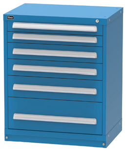 Vidmar RP1942A Stand-Up Modular Drawer Cabinet — 6 Drawers, 87 Compartments