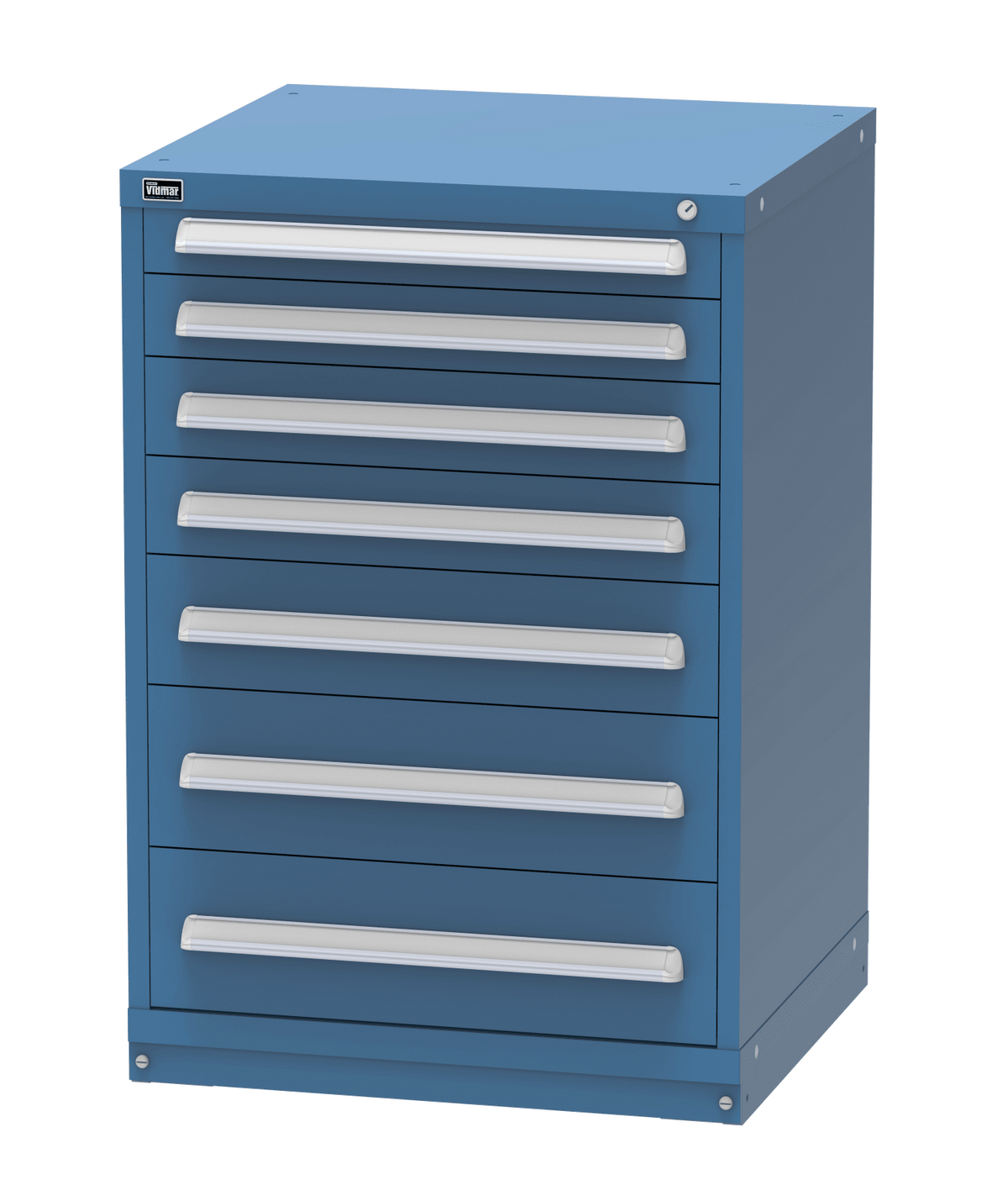 Vidmar RP2102A modular drawer cabinet, Bright Blue