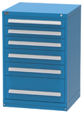 Vidmar RP2112A Counter-Height Modular Drawer Cabinet — 6 Drawers, 98 Compartments