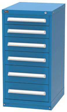 Vidmar RP2143A Counter-Height Modular Drawer Cabinet — 6 Drawers, 72 Compartments