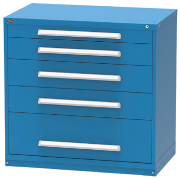 Vidmar RP2146A Counter-Height Modular Drawer Cabinet — 5 Drawers, 140 Compartments