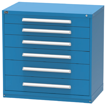 Vidmar RP2147A Counter-Height Modular Drawer Cabinet — 6 Drawers, 152 Compartments