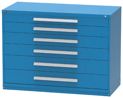 Vidmar RP2148A Counter-Height Modular Drawer Cabinet — 6 Drawers, 224 Compartments