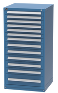Vidmar RP3039A modular drawer cabinet, Bright Blue
