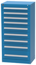 Vidmar RP3504A Eye-Level Modular Drawer Cabinet — 9 Drawers, 117 Compartments