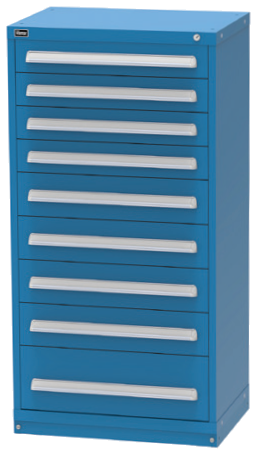 Vidmar RP3504A Eye-Level Modular Drawer Cabinet — 9 Drawers, 117 Compartments