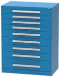 Vidmar RP3506A Eye-Level Modular Drawer Cabinet — 9 Drawers, 244 Compartments