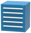 Vidmar SCU1010A Bench-Height Modular Drawer Cabinet — 5 Drawers, 100 Compartments