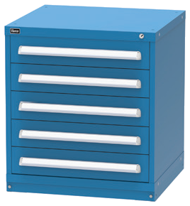 Vidmar SCU1010A Bench-Height Modular Drawer Cabinet — 5 Drawers, 100 Compartments