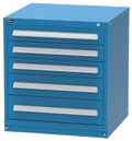 Vidmar SCU1012A Bench-Height Modular Drawer Cabinet — 5 Drawers, 92 Compartments