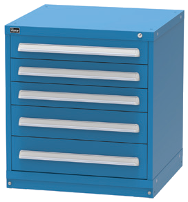 Vidmar SCU1012A Bench-Height Modular Drawer Cabinet — 5 Drawers, 92 Compartments