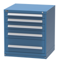 Vidmar SCU1023A modular drawer cabinet, Bright Blue