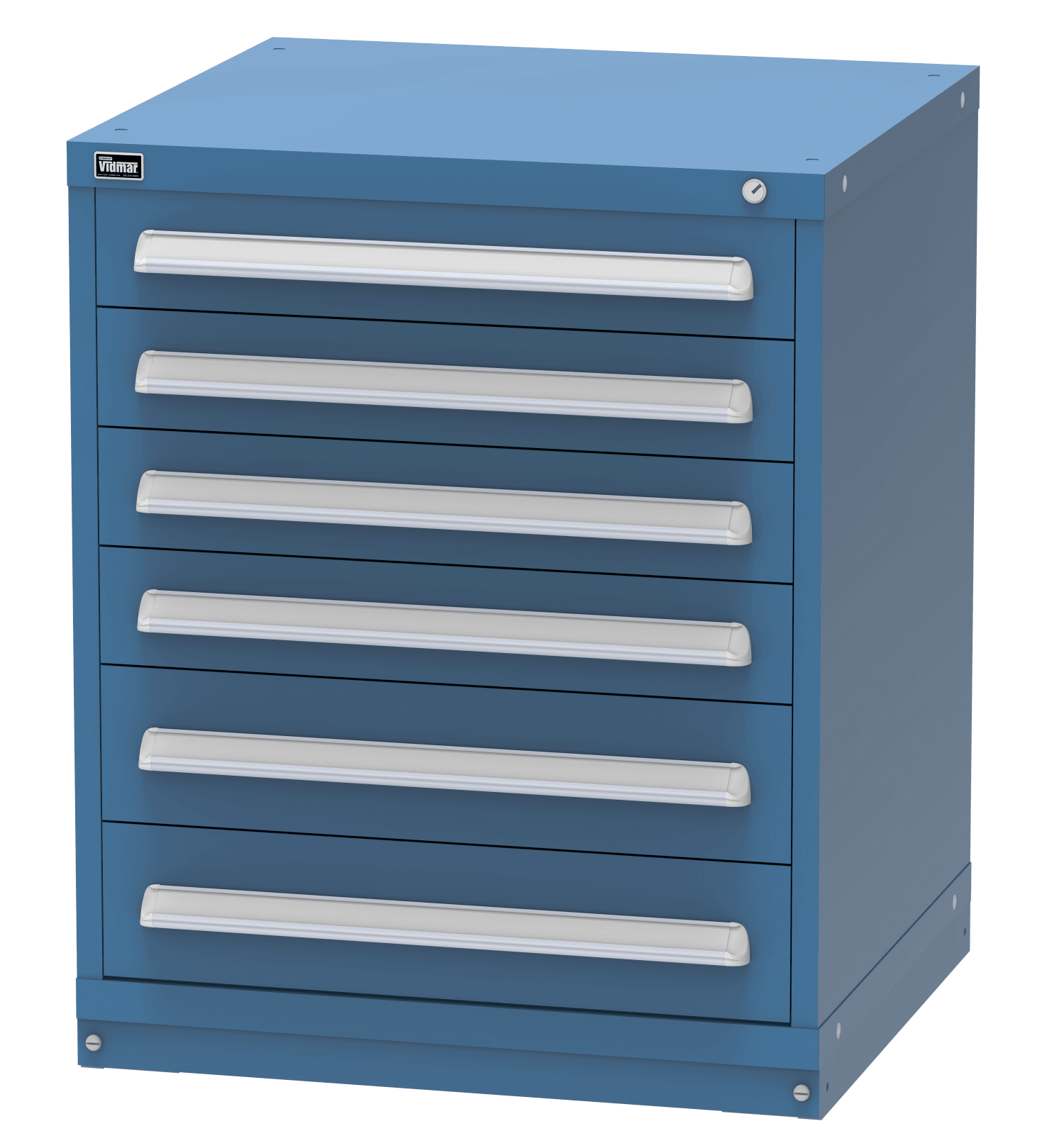 Vidmar SCU1910A modular drawer cabinet, Bright Blue