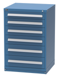 Vidmar SCU2066A modular drawer cabinet, Bright Blue