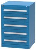 Vidmar SCU2070A Counter-Height Modular Drawer Cabinet — 5 Drawers, 76 Compartments