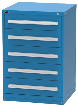 Vidmar SCU2070A Counter-Height Modular Drawer Cabinet — 5 Drawers, 76 Compartments