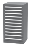 Vidmar SCU3067A modular drawer cabinet, Bright Blue