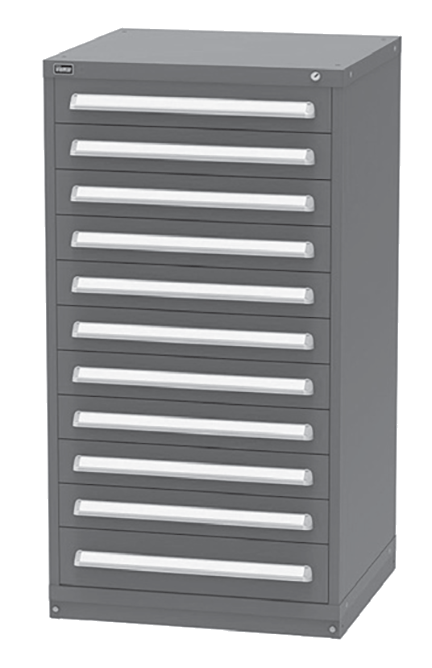 Vidmar SCU3067A modular drawer cabinet, Bright Blue