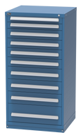 Vidmar SCU3126A modular drawer cabinet, Bright Blue