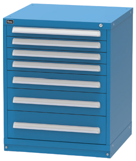 Vidmar SEP1905A Stand-Up Modular Drawer Cabinet — 7 Drawers, 140 Compartments