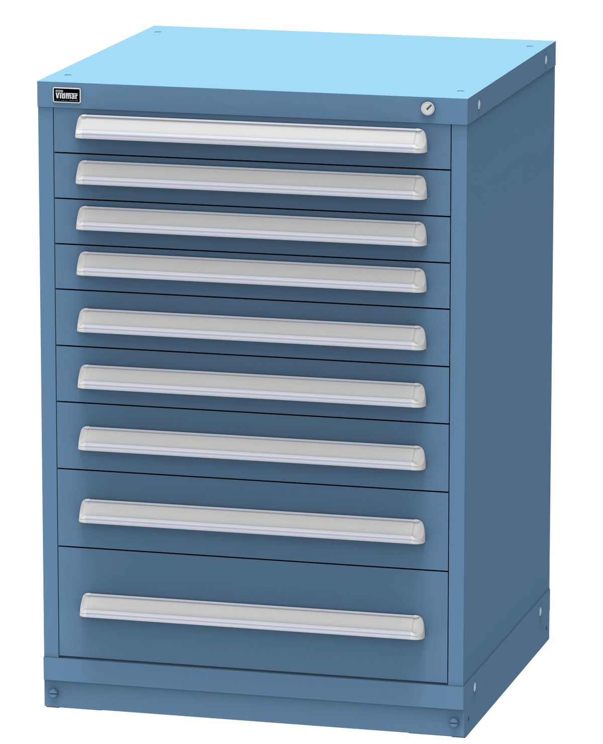 Vidmar SEP2025A modular drawer cabinet, Bright Blue