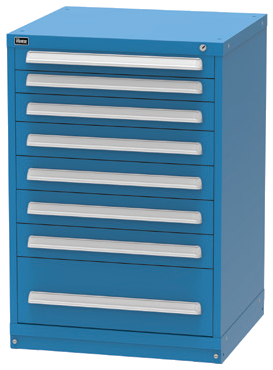 Vidmar SEP2037A Counter-Height Modular Drawer Cabinet — 8 Drawers, 144 Compartments