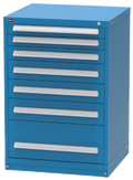 Vidmar SEP2058A Counter-Height Modular Drawer Cabinet — 7 Drawers, 120 Compartments