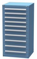 Vidmar SEP3110A modular drawer cabinet, Bright Blue