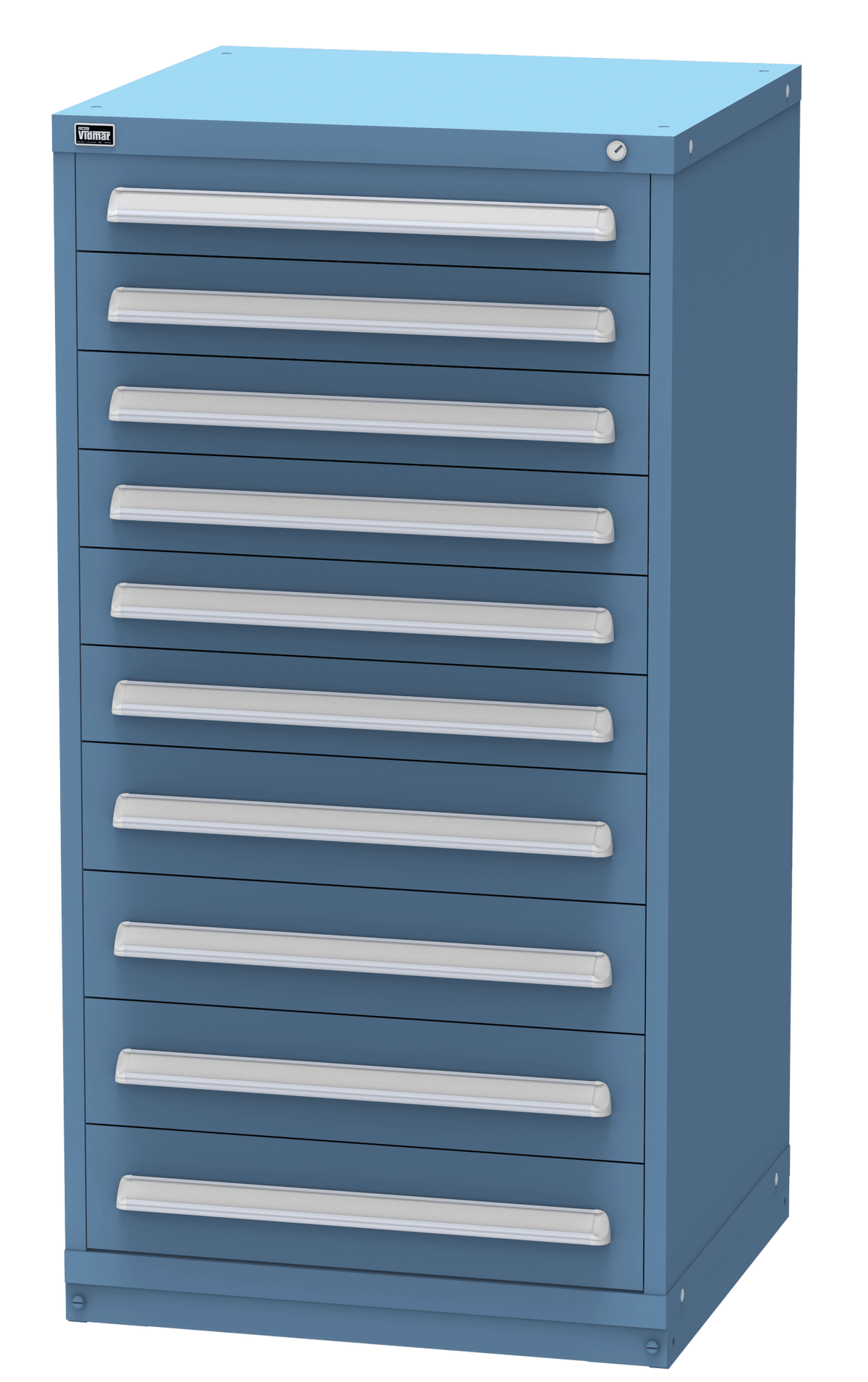 Vidmar SEP3110A modular drawer cabinet, Bright Blue