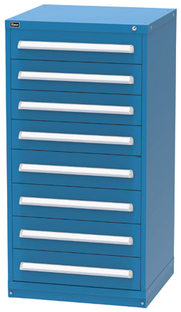 Vidmar SEP3157A  Modular Drawer Cabinet — 8 Drawers, 112 Compartments