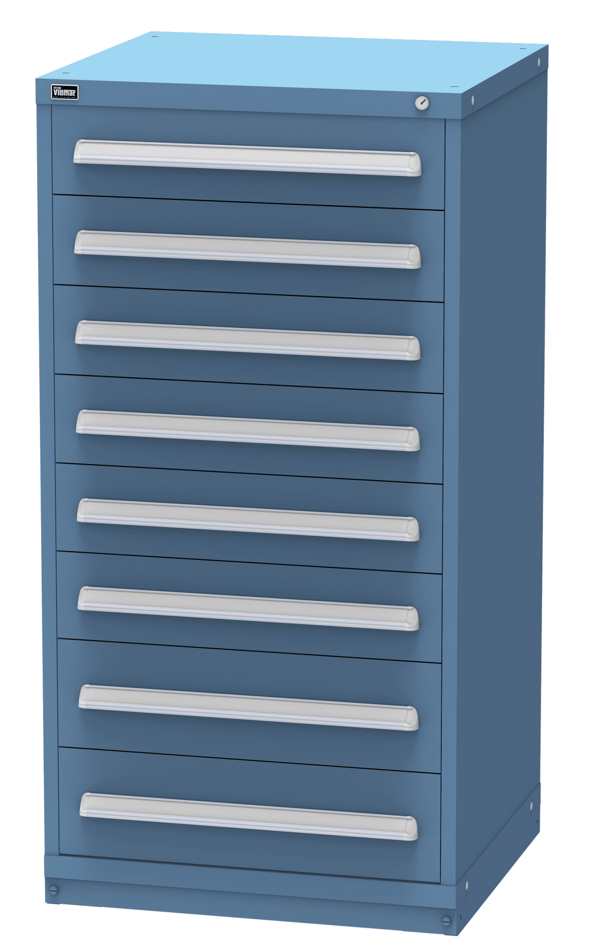Vidmar SEP3163A modular drawer cabinet, Bright Blue