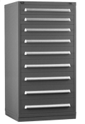 Vidmar SEP3352A modular drawer cabinet, Bright Blue